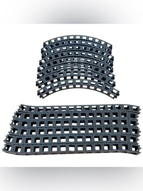 Rokenbok Monorail 6 CT 1x15 Tracks & 8 1x11 Curve Track Replacement PCs Black